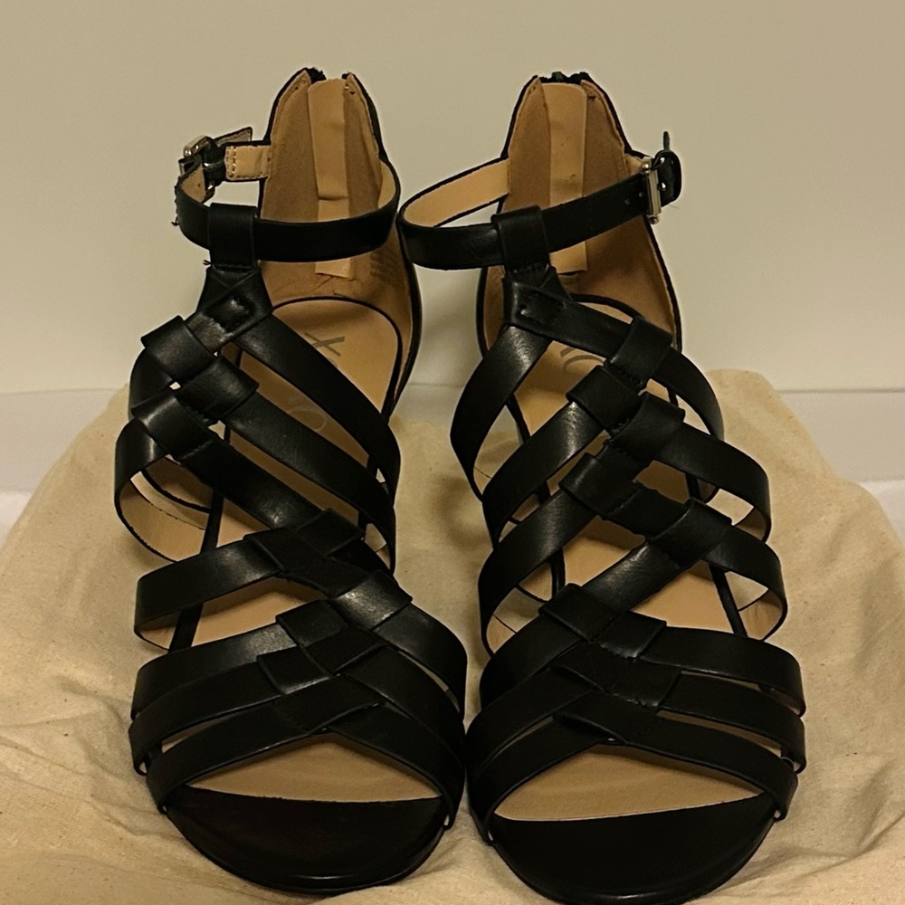 XOXO Black Strappy Heels